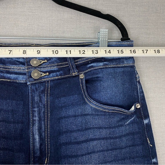 KanCan Distressed Blue Jeans Sz 30 High Rise Ankle LengthCotton Blend - Picture 8 of 11